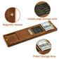Wooden Cribbage Board Game Set, Travel Cribbage Board With Storage And Collapsible, With Magnetic Lock / 9 Metal Pegs/Full Deck