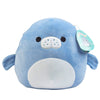 Squishmallows 8-Inch Maeve The Manatee Plush Toy - Blue Polyester Stuffed Animal - Collectible Gift for Kids, Girls & Boys