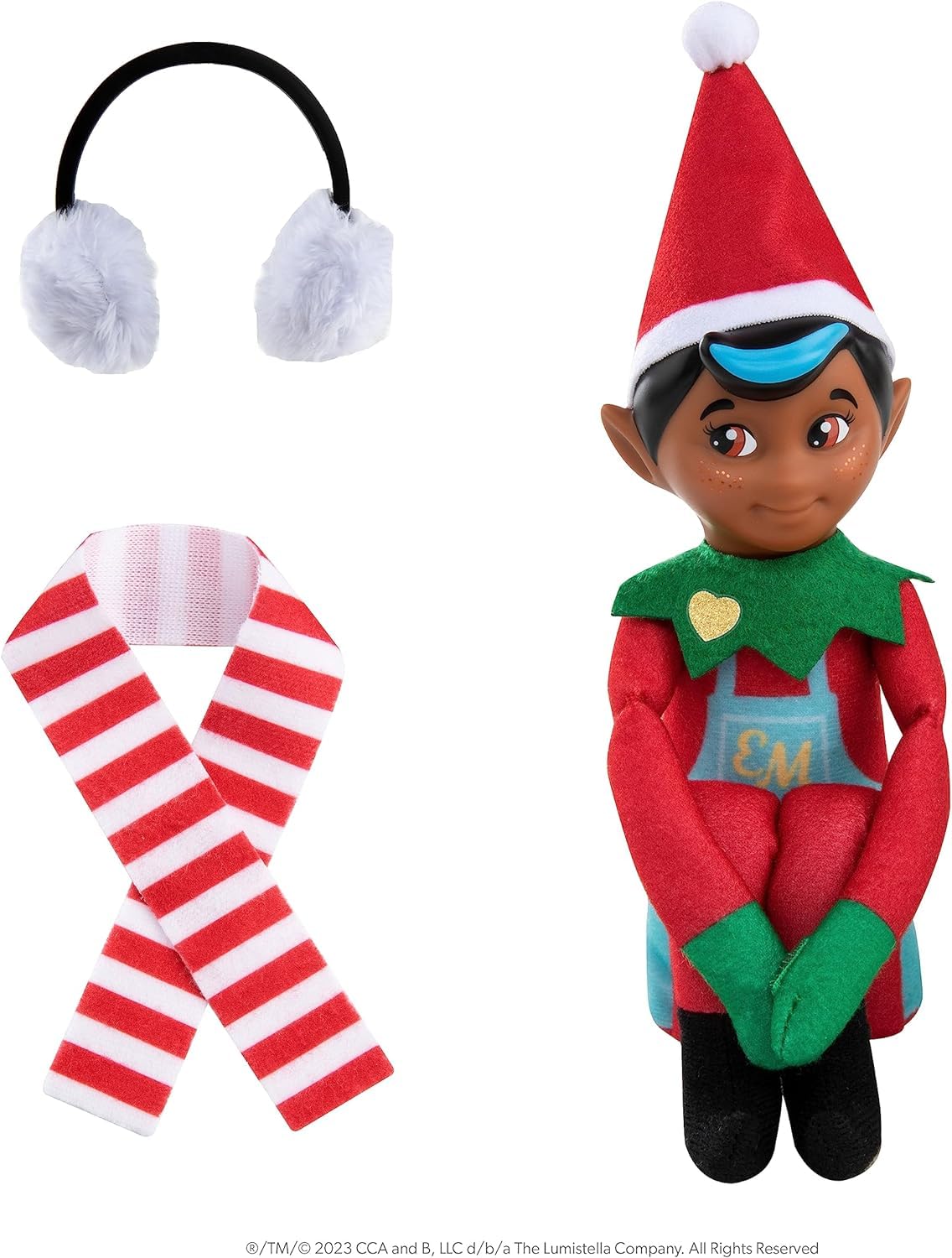 The Elf on the Shelf Elf Mates - Deluxe Chef, Fabric, One Size, Brown Eyes, Blue/Green