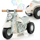 OLAKIDS Ride on Push Car, Foot-to-Floor Sliding Car for Toddlers Kids Motorcycle with Bubble Maker, Music, 3 Wheels Ride on Toys