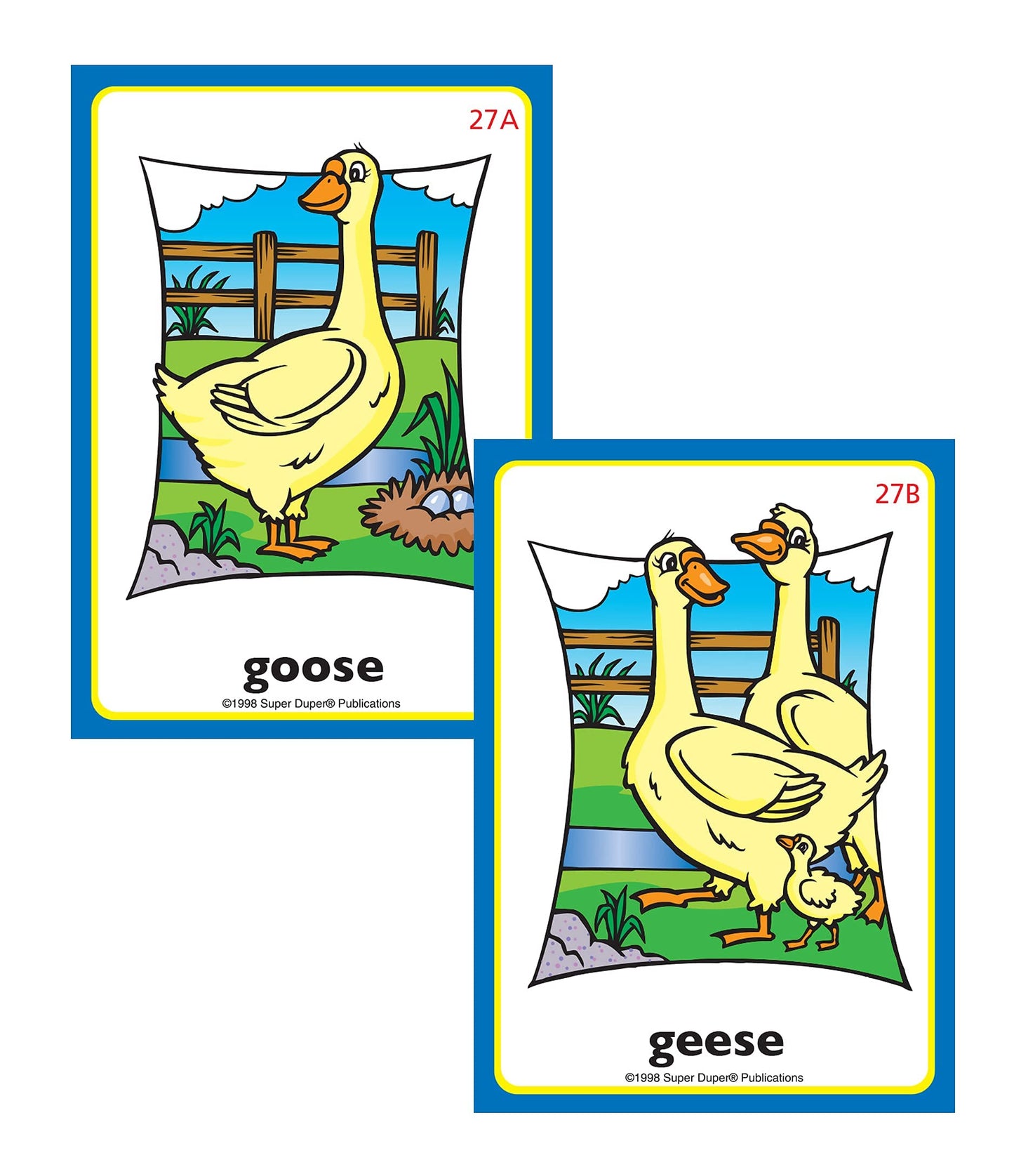 Super Duper Publications Plurals Fun Deck Flash Cards - Educational Learning Resource for Children - Medium Size
