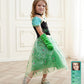 Sabbenia Princess Dresses For Girls Frozen Princess Costume Christmas Birthday Halloween Carnival Party Cosplay 4-5Y