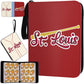 Baseball Card Binder With Sleeves 900 Pocket, St. Louis Baseball Trading Card Holder Baseball Collector Album Sports Trading Car