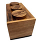Playkids 3 Wheel Puzzle Box - Wooden Secret Lock Puzzle, Brown, Model: 3WheelPuzzleBox