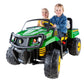 Peg Perego John Deere Gator XUV Rear Wheels, Black, 14 x 7 x 14 inches - Durable Replacement Wheels for Kids' Ride-On Toy