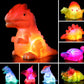 Bakatatoyz 8 Pack Light Up Dinosaur Bath Toys, Color Changing, Small, Multicolored, Floating Pool Toy for Kids and Toddlers