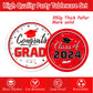 Graduation Party Supplies Graduation Party Red Class Of 2024 Tableware Disposable Paper Plates Napkins Cups Banne Tablecloth For