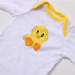 Scnbom Reborn Baby Dolls Girl Clothes For 17-22Inch Outfits Accesories (Yellow Duck 5Pcs Set)