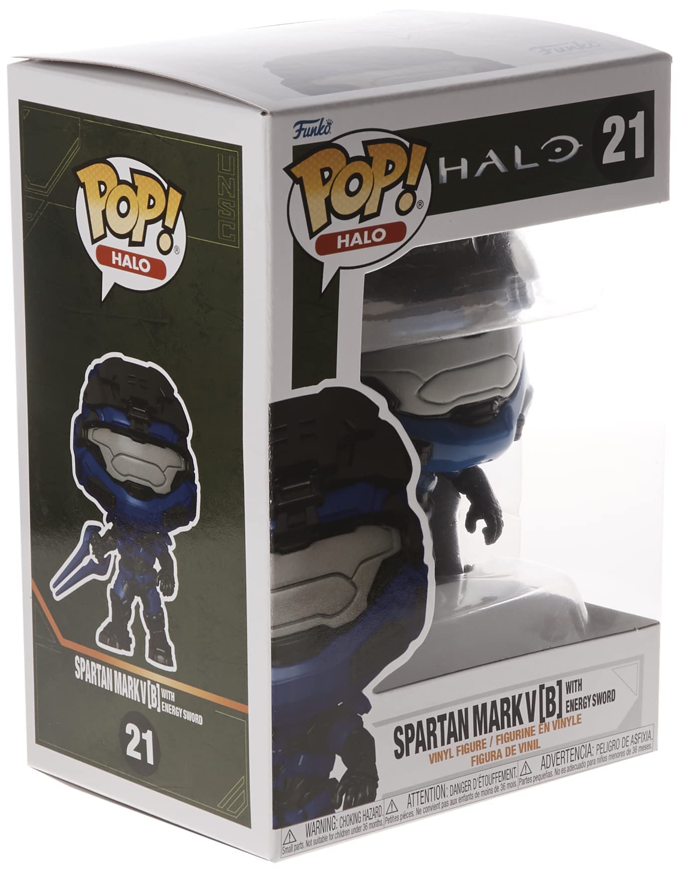 Funko POP Games: Halo Infinite - Mark V [B] with Blue Energy decorative replica blade with Chase  Multicolor  (59336)