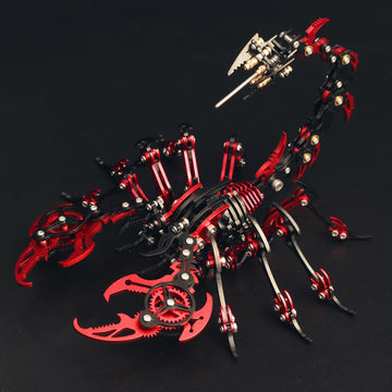 YUEZUDPO 3D Metal Puzzles for Adults, Scorpion 3D Metal Model Kit to Build DIY Colorful 3D Puzzle Ornaments for Adults, Teens Bi