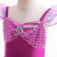 Huutiomys Little Girl Luxury Mermaid Costume Princess Dress For Girls With Accessories (Green, 8-9 Years)