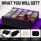 Scimi Magnetic Leather Trading Card Storage Box - 5-Row Deck Case Design, 3900+ Capacity For Yugioh, Mtg, Tcg And Sports Cards,