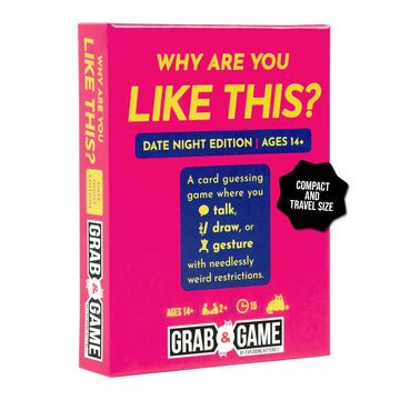 Exploding Kittens Why are You Like This? Date Night Game Edition Compact Travel-Sized Party Card Game for mature-themeds  Teens  and Families - 2 Player  15-Minute Gameplay - Ages 14+