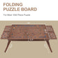 Teakmama 1500 Piece Wooden Jigsaw Puzzle Board With 4 Drawers, Folding Puzzle Table With Protective Cover, Puzzle Board With Leg