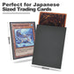 Yu-Gi-Oh Grey Card Sleeves - 200 Pack  Japanese Size  Textured Back  Perfect Shuffling  Protects Trading Cards & Photocards