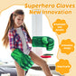Xymtoy Superhero Gloves For Kids,Plush Breathable Superhero Fists For Kids Interactive Toys Unique Boy Girl Birthday Gift,Green