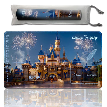 Playmat for TCG Trading Card Games,Gamemat 23.6 inches by 13.7 inches, The Bottom of The Game is Non-Slip, with Auxiliary Combat