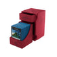 Gamegenic Watchtower 100+ XL Convertible Deck Box - Red, Double-Sleeved Card Storage, Plastic, Model GGS20105ML
