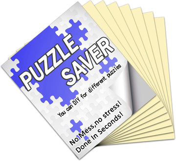 Preserve 6 X 1000 Jigsaw Puzzle Glue Sheets, 24 Sheets Puzzle Saver Peel And Stick, No Stress & No Mess Puzzle Saver Sheets, Puzzle Backing Adhesive Sheets Preserve Your Puzzle, Puzzle Sticker Sheets