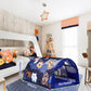 Crawlbo Kids Bed Tent Twin Beds -Zoos Wonder Play Tents Boys Girls Ventilated Indoor Play Tent Children Promotes Independent Pla