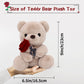 Lsydcarm Teddy Bear Stuffed Animals With Rose, 9Inch Valentines Day Teddy Bear, Valentines Day Gift For Girlfriend Boyfriend Kid
