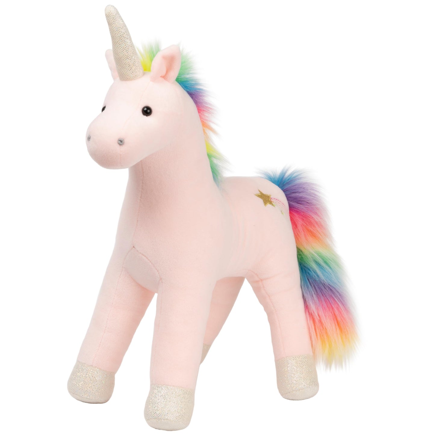 GUND Starflower Rainbow Unicorn Stuffed Animal, 15” Plush Toy for Ages 1+, Pink, Model 6059150, Soft Polyester Material