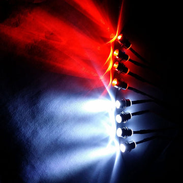 ShareGoo 8Leds LED Light Headlights Taillight Kit Accessories Compatible with Traxxas HSP Tamiya Redcat RC4WD Axial SCX10 RC Car