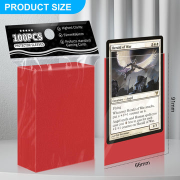 500Ct Trading Card Sleeves Perfect Fit Mtg Card Sleeves Sports Card Protector For Photocard, Standard Tcg Card Sleeves Fit For Magic Baseball Card 66 * 91 Mm