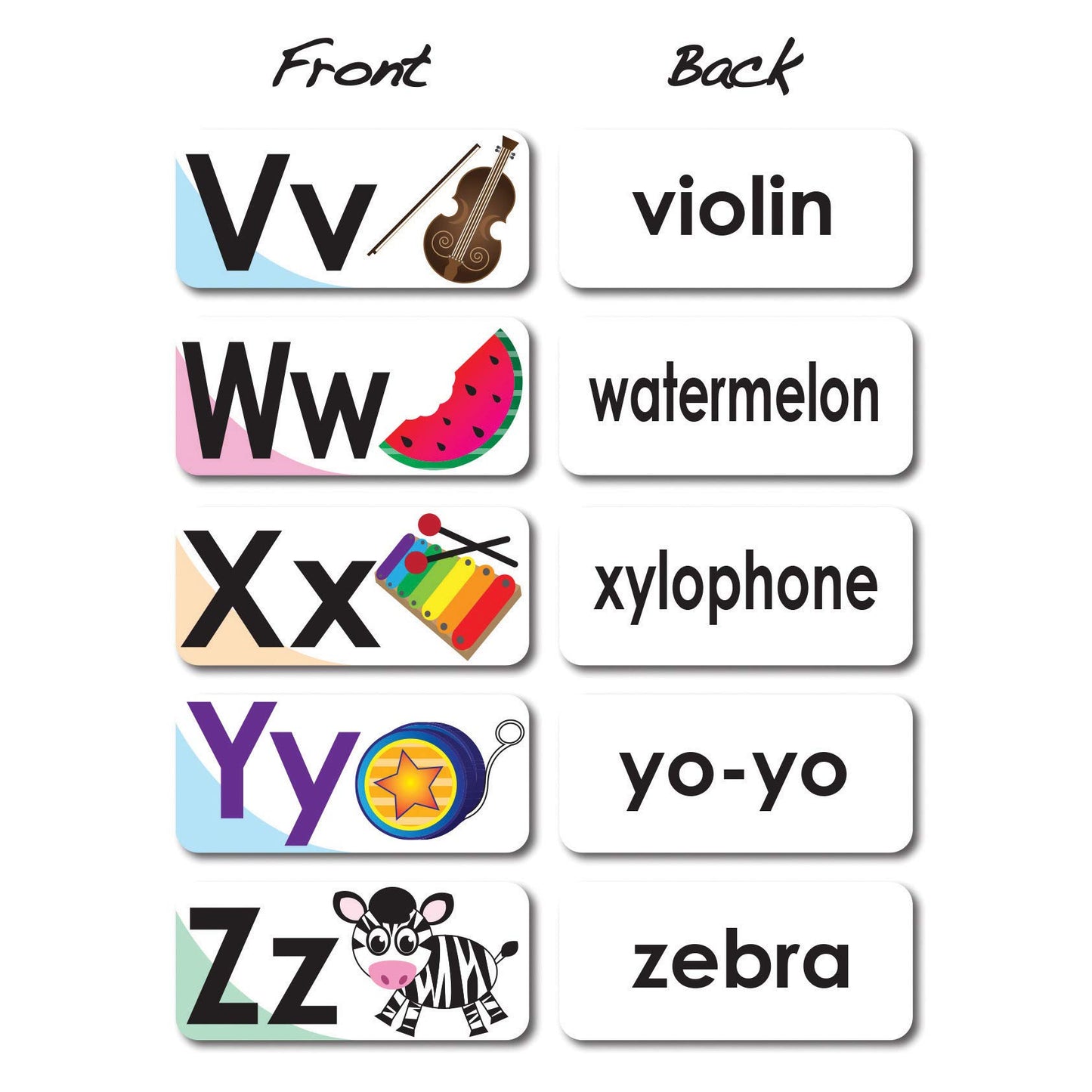 Ashley Productions Abc Picture Words Double-Sided Magnets
