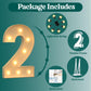 3Ft Marquee Numbers, Light Up Numbers 2 For 2Nd 20Th 21St Birthday Decorations, Big Numbers For Party Decorations, Large Light U