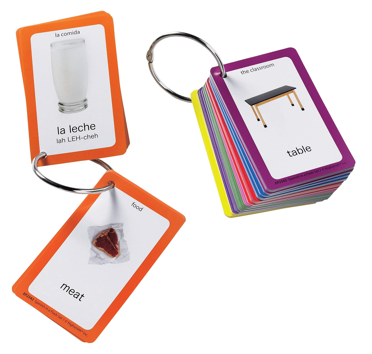 Edupress Spanish In A Flash Cards Set 1 (Ep62342)