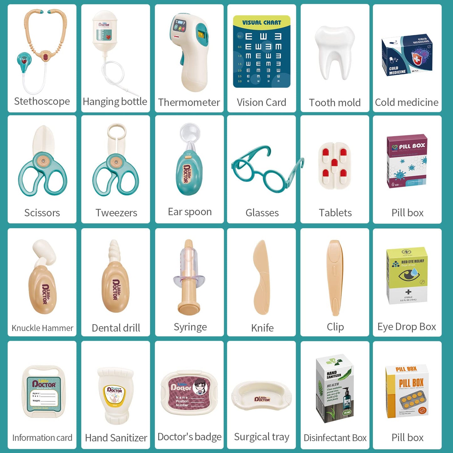 Deejoy Toy Doctor Kit for Kids