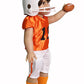 Orange and Black Football Uniform 6pc for 18-Inch Dolls | enhanced Quality & Trendy Design | Dolls Clothes