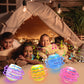 Light up Easter Eggs Hunt Supplies for Kids, 8 Pack Easter Basket Stuffers Fillers for Toddler Boys Girls, Spinning Tops Toys Gi