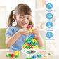 Sylmifoi Tetra Balancing Stacking Tower Toys - 32PCS STEM Game for Kids & Adults, Team Building Blocks with Storage Bag, Model TRA01