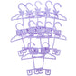 Doll Full-Outfit Clothes Hangers For 18'' Girl Dolls - 12Pk-Unique Design Holds Your Top & Bottom At Once Including Dresses, Pan