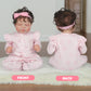 Caranovo Realistic Reborn Baby Doll Clothes 16-18 Inch 2Pcs Pink Outfits Clothing Set Accessories Suitable For Reborn Babies And