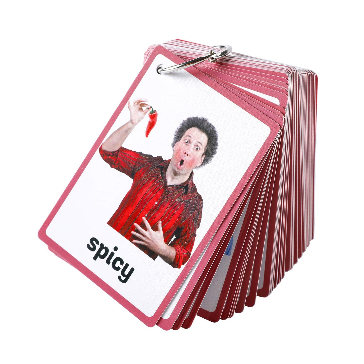 Fielddream 49Pcs Adjectives Toddlers Flash Cards With Pictures Baby Learning Games Toys Education Flashcards For Kids Classroom Kindergarten Preschoolers Gifts