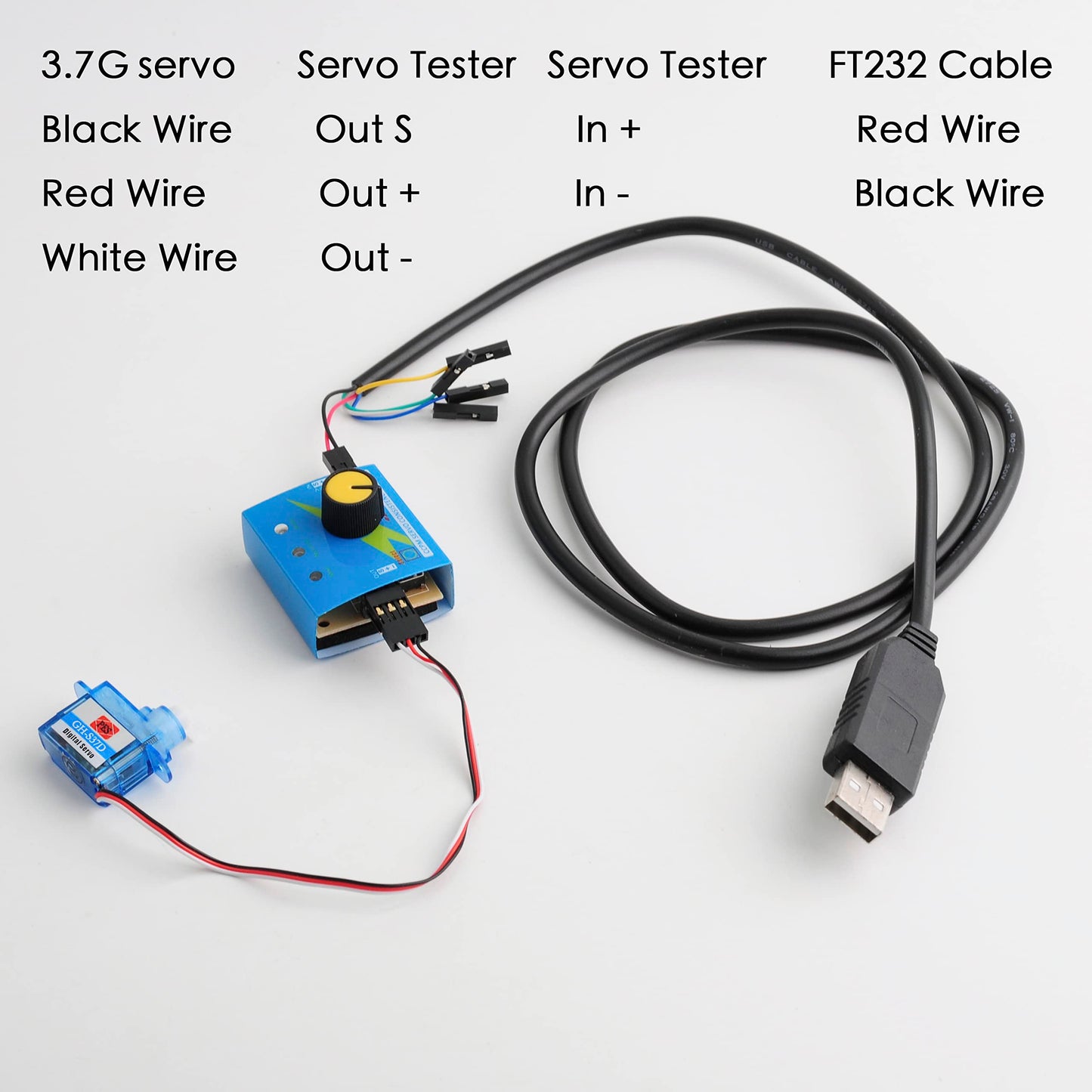 Wishiot Mini Super Light 3.7g Digital Servo GH-S37D for Control Aircraft Flight Direction Rc Plane Helicopter Boat