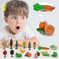 LC JoyCre Toy Trees, Plastic Play Trees, Vegetables and Fruits for Toddlers, School Projects, Kids Learning, Realistic Food Figu