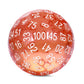 100 Sided Dice DNDND D100 Die with Translucent Pouch for Dungeons and Dragons(Translucent Orange with White Number)