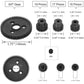 Globact 54T 0.8 32 Pitch Metal Steel 3956 Spur Gear with 15T/17T/19T Pinions Gear Set for Traxxas Slash 4x4 4WD/2WD VXL Rally VX