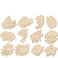 Cliths 12 Pcs Wooden Undersea Theme Diy Craft For Kids Adults Unfinished Pine Mdf Hanging Ornaments Diy Painting Set For Room De