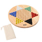Gse Games & Sports Expert 15' Jumbo Oak Wood Chinese Checkers Board Game Set With Colorful Glass Marbles, Classic Strategy Family Board Game For Adults