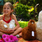 AlpacaNext Llama Stuffed Animal - 9 inch. Cute  Soft and Cuddly Alpaca Plush Toy Handcrafted on Real Alpaka Natural Fur (9 inches  Brown)