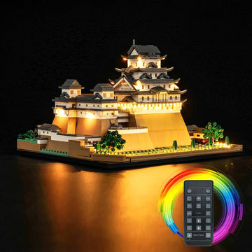 Hilighting Upgraded Led Light Kit For Lego Architecture Landmarks Collection: Himeji Castle Building Set, Remote Control Compati