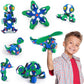Clixo Crew 30 Piece Pack - The Flexible, Durable, Imagination-Boosting Magnetic Building Toy - Modern, Modular Designs For Hours Of Stem Play. A Multi-Sensory Magnet Toy Experience Anywhere! Ages 4-99