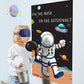 Pin The Mask On The Astronaut Party Games For Kids Space Party Game Astronaut Birthday Party Supplies Solar System Outer Space Themed Party Decorations, Large Space Games Poster With 24 Mask Stickers
