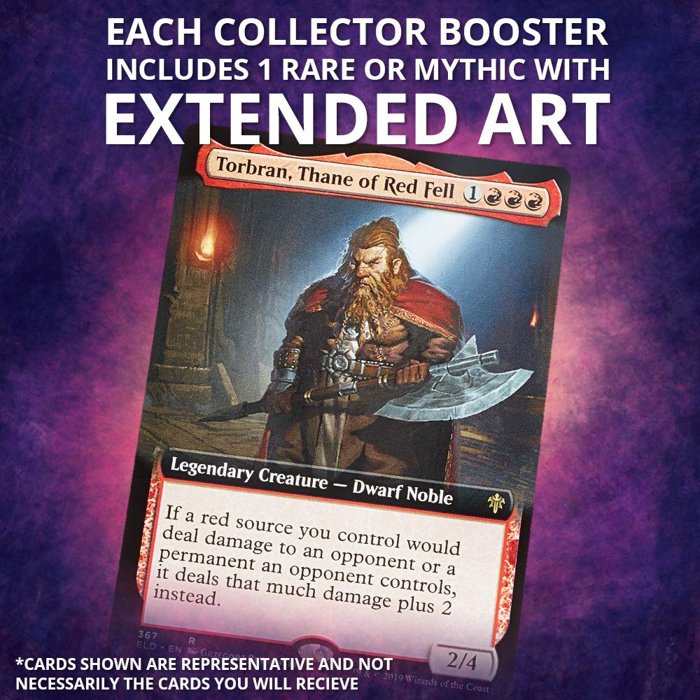 The Gathering Throne Of Eldraine Collector Booster | 15 Card Booster Pack | Special Collector Cards