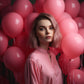 Jobkoo Dusty Pink Balloons, 12 Inch 30 Pcs Vintage Pink Balloon Boho Dusty Rose Latex Balloons Matte Retro Blush Mauve Pink Heli